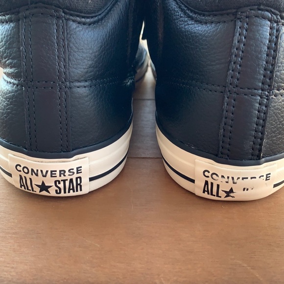 Converse All⭐️Star Chuck Taylor Black Leather   10 - Picture 7 of 11